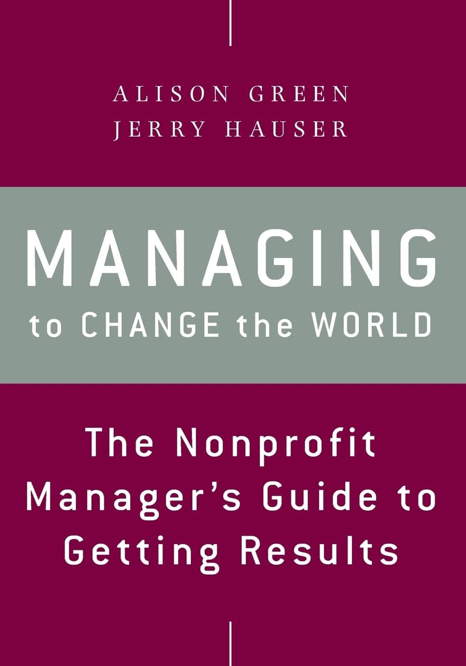 Managing to Change the World Cover